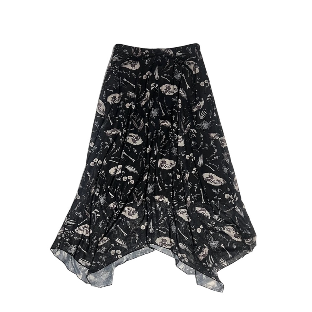 Elegant Black Floral Women's Skirt